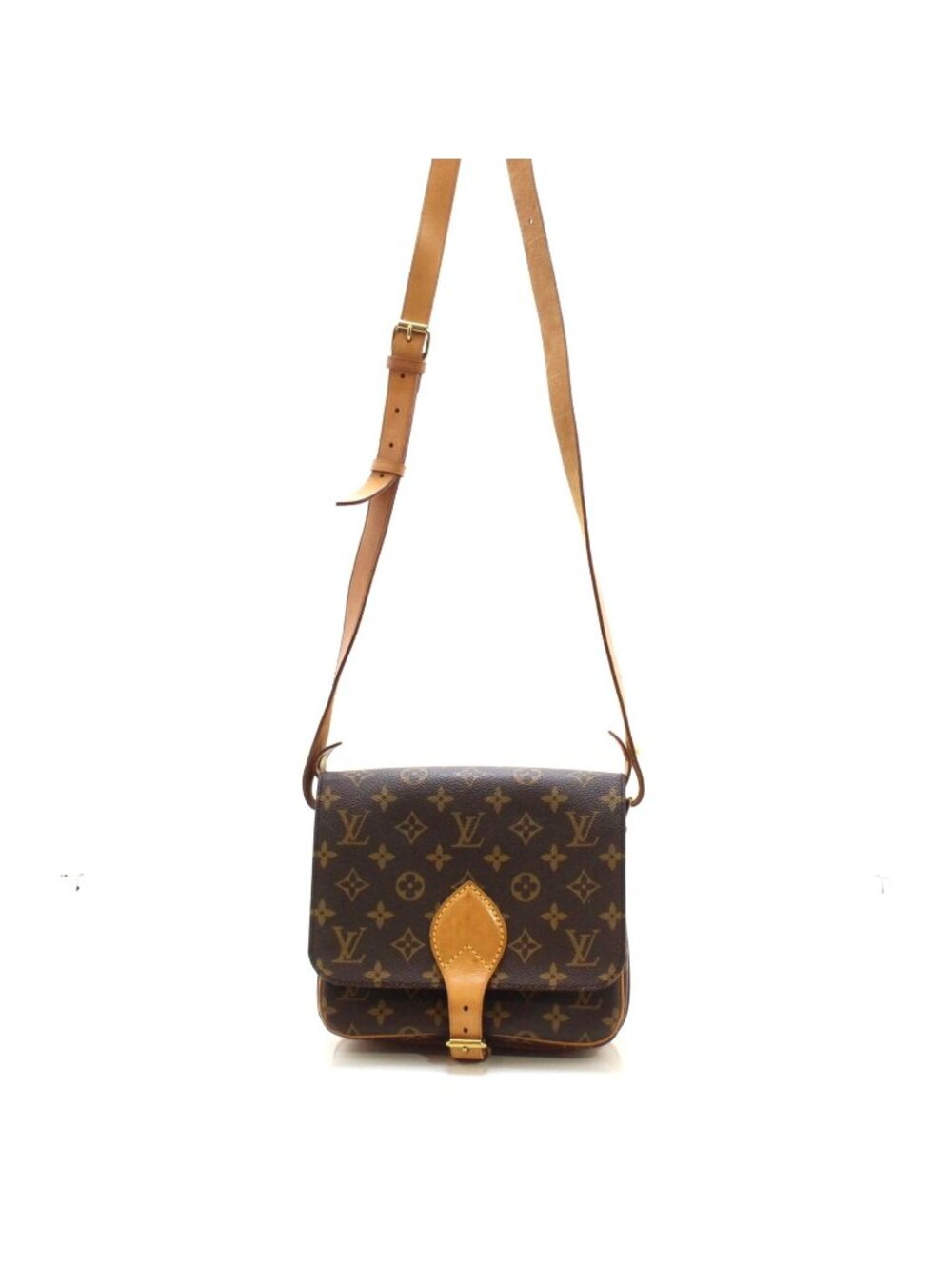 Louis Vuitton Cartouchiere 22 Monogram Shoulder Bag Canvas